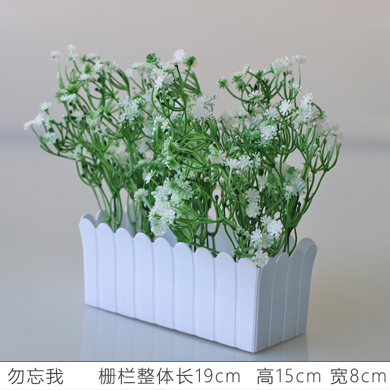 Flor artificial jardín de flores de plástico traje de valla de flores artificiales decoración de la ventana interior y exterior decoración floral decoración de la Mesa maceta flor
