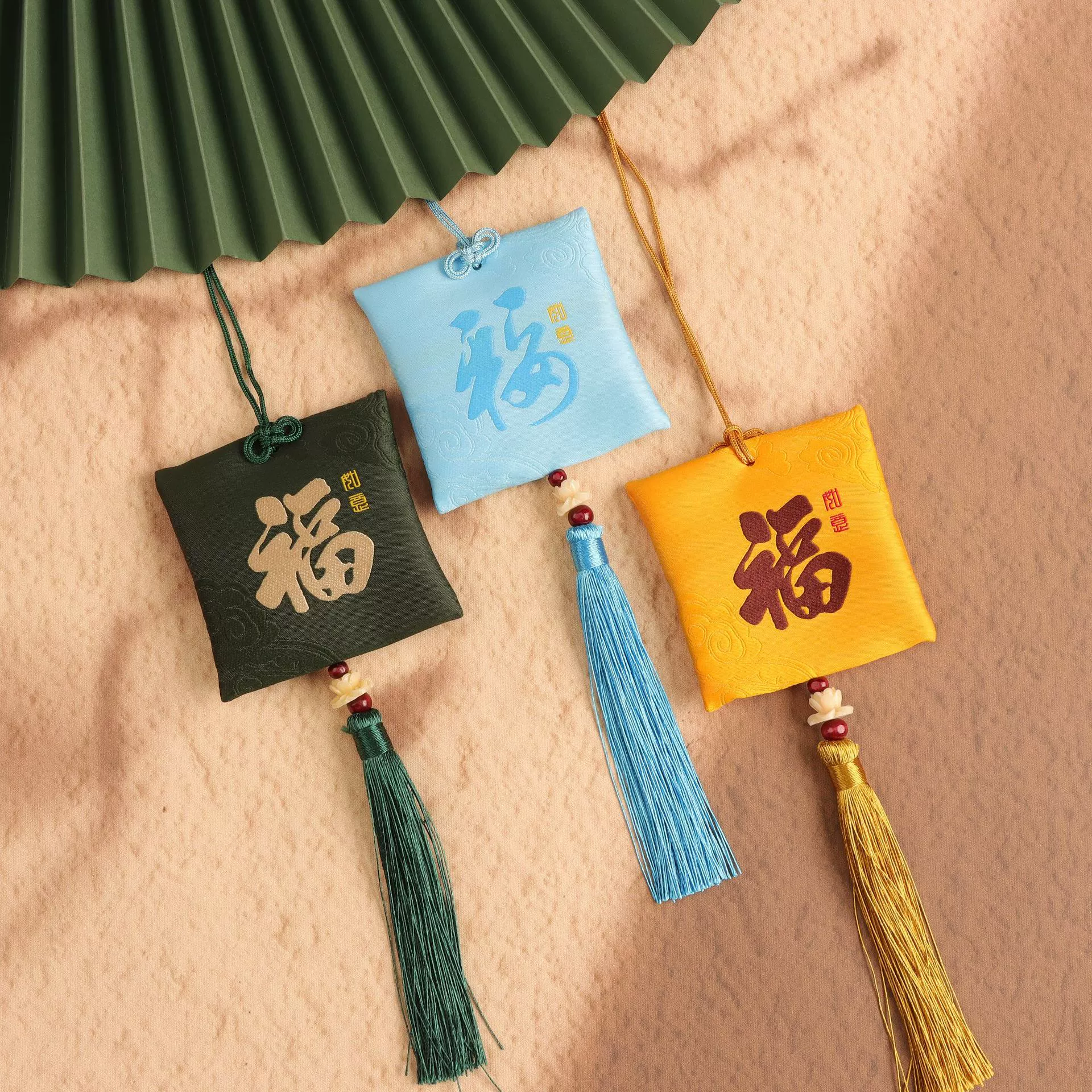 Праздник лодок-драконов Новый год Fangfu слово саше китайский стиль ткацкий саше автомобиль вешает саше предприятие LOGO пустая сумка