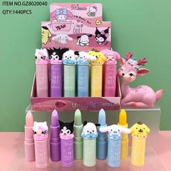 Mlundo可愛卡通唇凍保濕滋潤唇膏淡化唇紋去角質死皮防乾裂唇膜