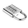 No. 10 key lock zinc alloy password hanging lock blind people lock lock bag password lock plug -in card packaging