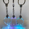 Creative crystal, LED keychain, glossy pendant, decorations