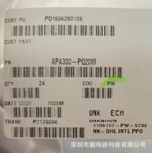 APA300-PQ208I  ACTEL  ܊������оƬ ȫ��ԭ�b��˾�F؛