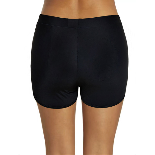 European and American summer new style split swim briefs women's high-waisted sexy flat-leg pants beach shorts dropshipping manufacturer supply