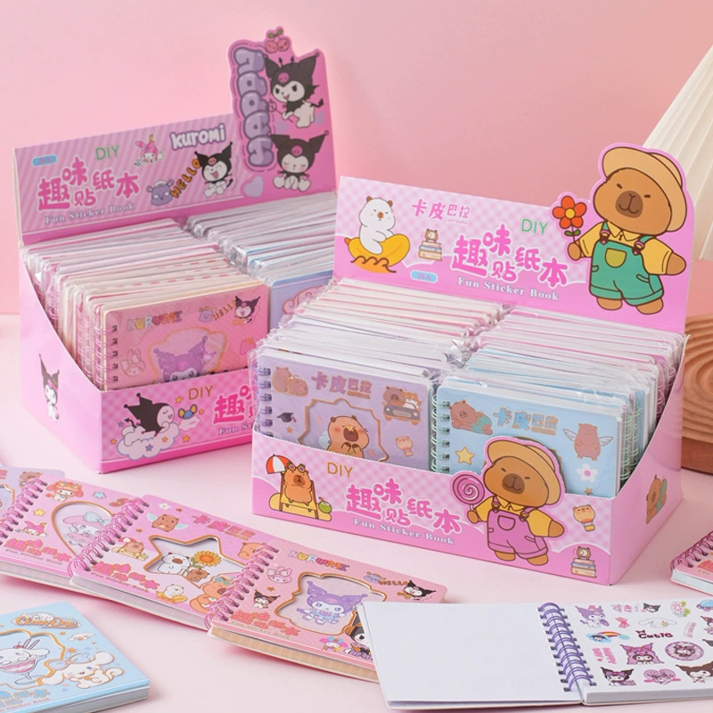 Книга-наклейка из прозрачного ПВХ Kapibala Kuromi Melody, ручная работа для девочек, с двусторонним клеем