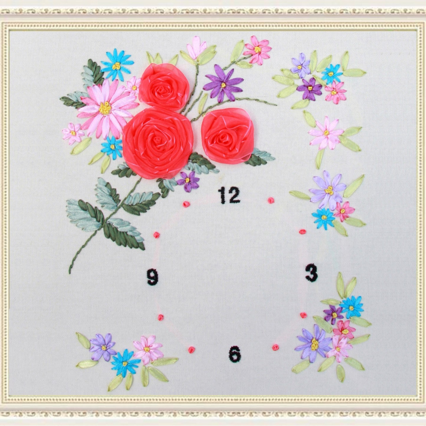 Nueva cinta bordado tridimensional bordado hecho a mano bricolaje colgando pintura sala de estar dormitorio estudio material paquete kit ramo colgante pintura