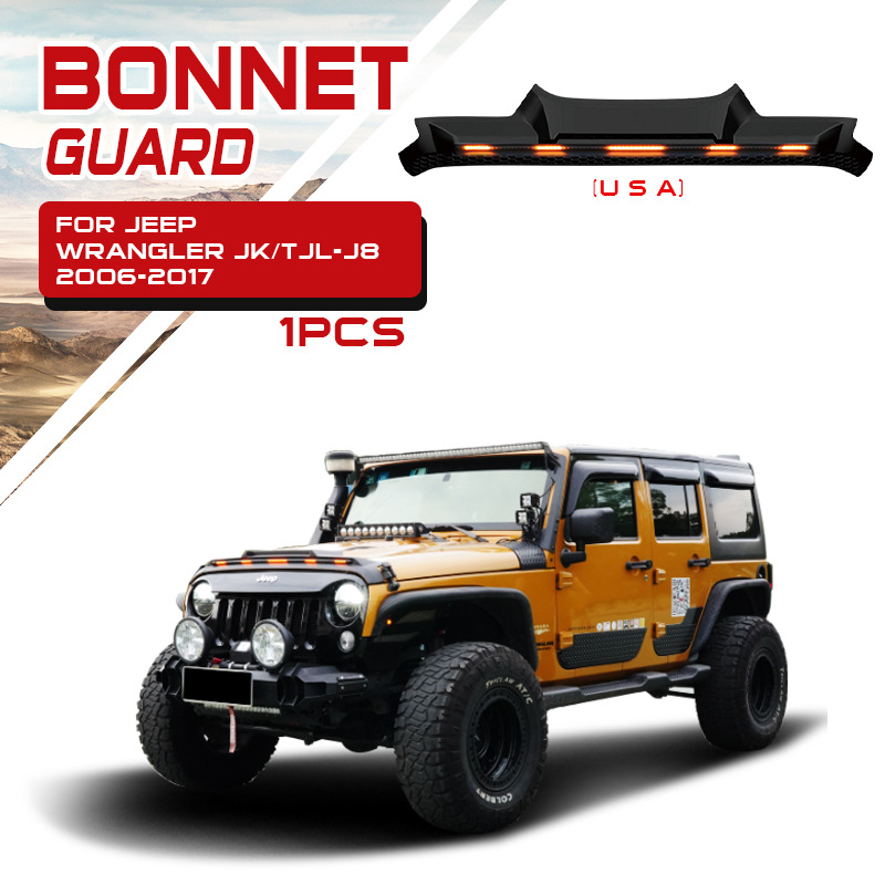 Tenxinrui adecuado para JEEP Shepherd JLJK con luz arenisca bloque trasero modificado coche protector de lluvia Accesorios