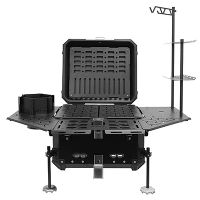 Camping Storage Box, Trunk Organizer, Outdoor Motorcycle 55L Aluminum Alloy Multifunctional Tail Box (Motorcycle trunk) - multifunctional-trunk-55l