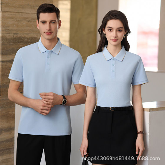 Custom T-shirt advertising culture POLO shirt custom short sleeve summer cotton overalls clothes tooling logo printing