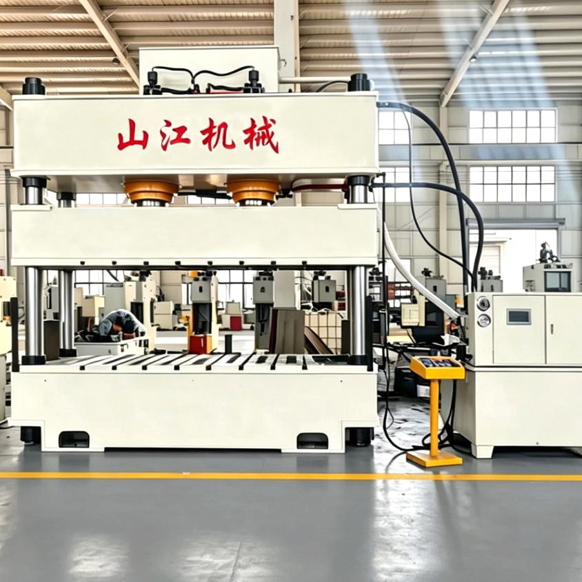 彩石金属瓦基板冲压315吨成型液压机 镀铝锌钢板压圆弧四柱压力机