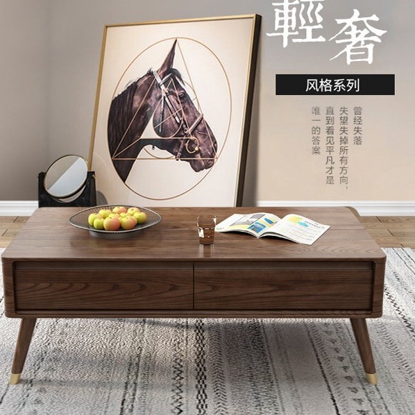 北欧無垢材多機能折りたたみコーヒーテーブルダイニングテーブル兼用伸縮式昇降コーヒーテーブル和風アッシュ材収納ティーテーブル|undefined