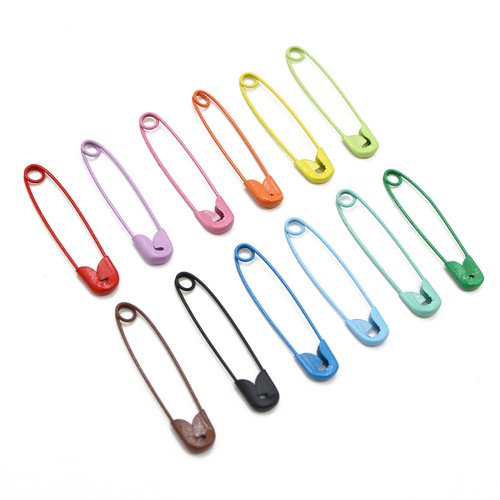 Amazon 300/450 pieces new safety pins candy color household tag buckle pins sewing supplies