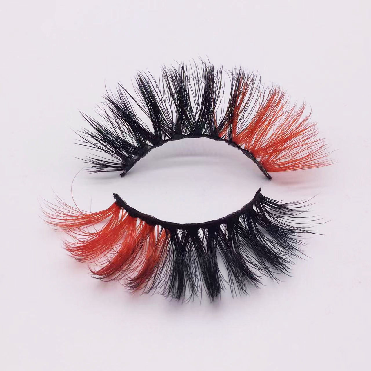 Cross-Border Popular Color False Eyelashes European and American Festival Multi-Layer Soft Curling Short Chemical Fiber Color Eyelashes