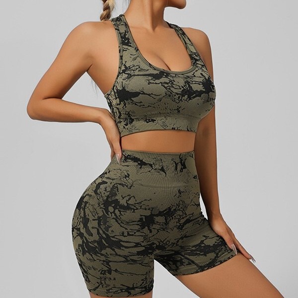 Cross-Border European and American Tight-Fitting Seamless Sports Yoga Underwear for Big Breasts and Small Running Fitness High-Elastic Breast-Padded Vest for Women