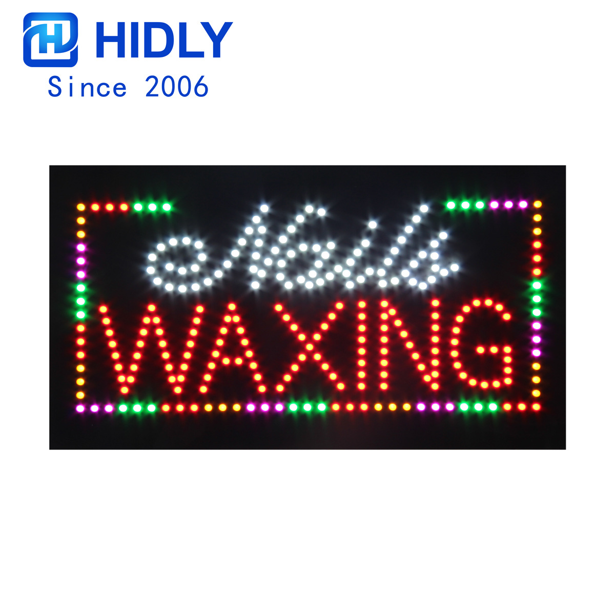 海得利招牌LED招牌LED标识牌方形NAILS WAXING SIGN防水