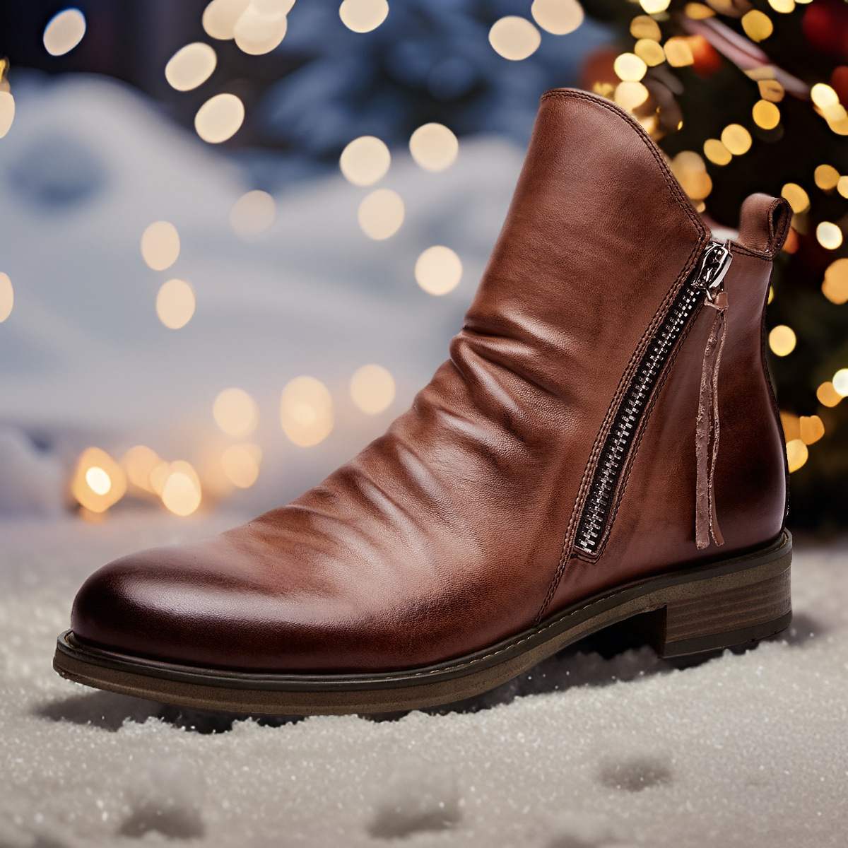 Férfi cipők Ősz és Tél Kétoldalas Cipzár Csúszásgátló Aljjal Férfi Csizmák Férfi Cipők Bojtos Csizmák Férfi Bőr Csizmák Nagy Méretben_voghion.com