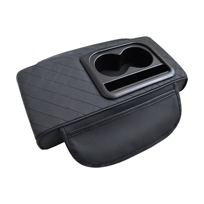 storage tissue box storage bag: Armrest box pad - gt-8-embroidery-model-black