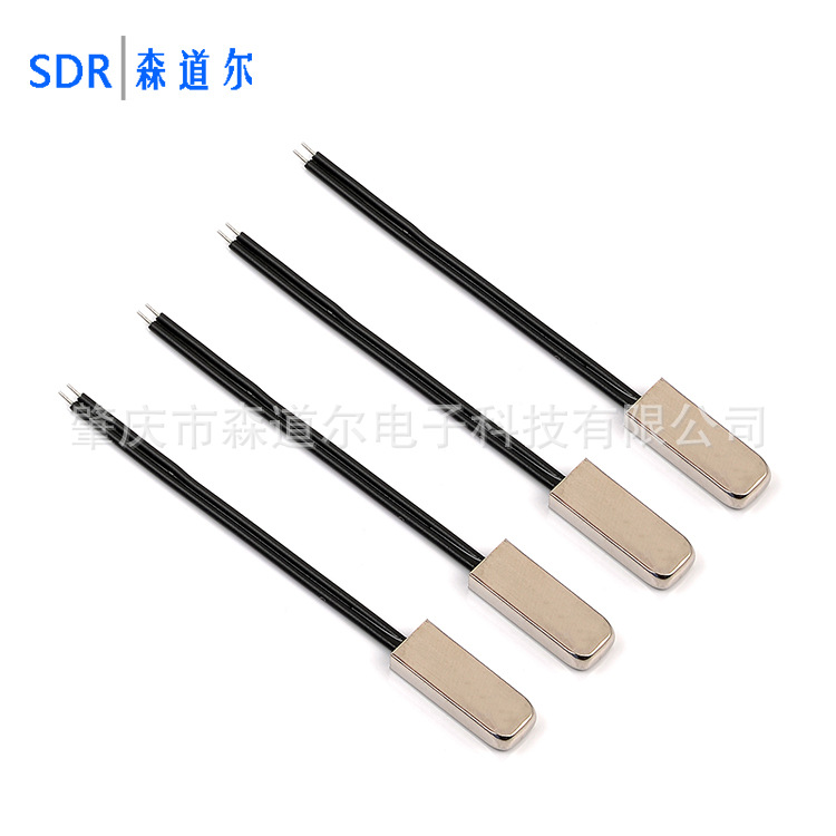 散热器温度保护ntc热敏电阻传感器 50K 100K3950 扁壳状温度探头