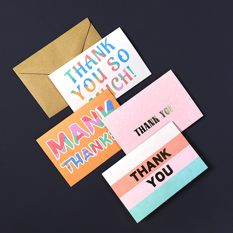 Ventas directas de la fábrica Día del maestro personal de la empresa gracias tarjeta de felicitación mensaje comercial tarjeta de felicitación simple pequeña tarjeta de felicitación al por mayor