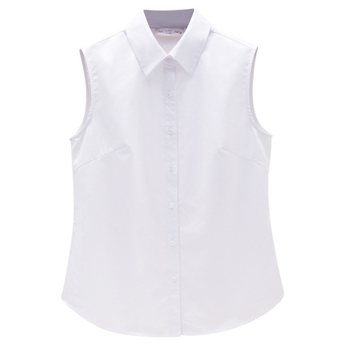 Chiffon shirt, top, women's all-matching new style, Korean inner base shirt, professional shirt, collar vest, sleeveless shirt