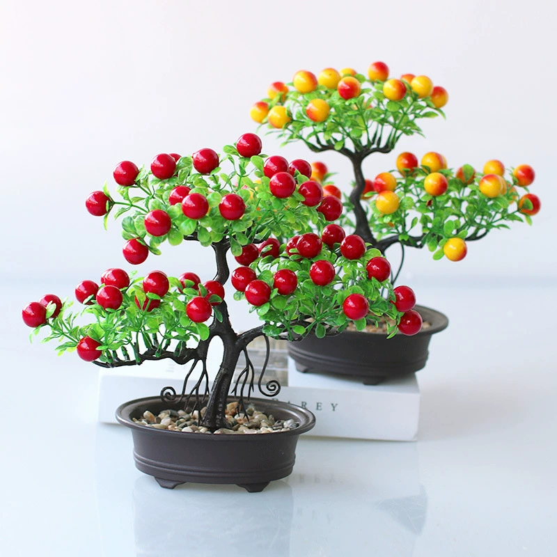 Производители напрямую поставляют имитацию богатства, фрукты в горшках, поддельные цветы, декоративные пластиковые цветы, богатые фрукты, поддельные цветы, зеленые растения, сушеные цветы, украшения