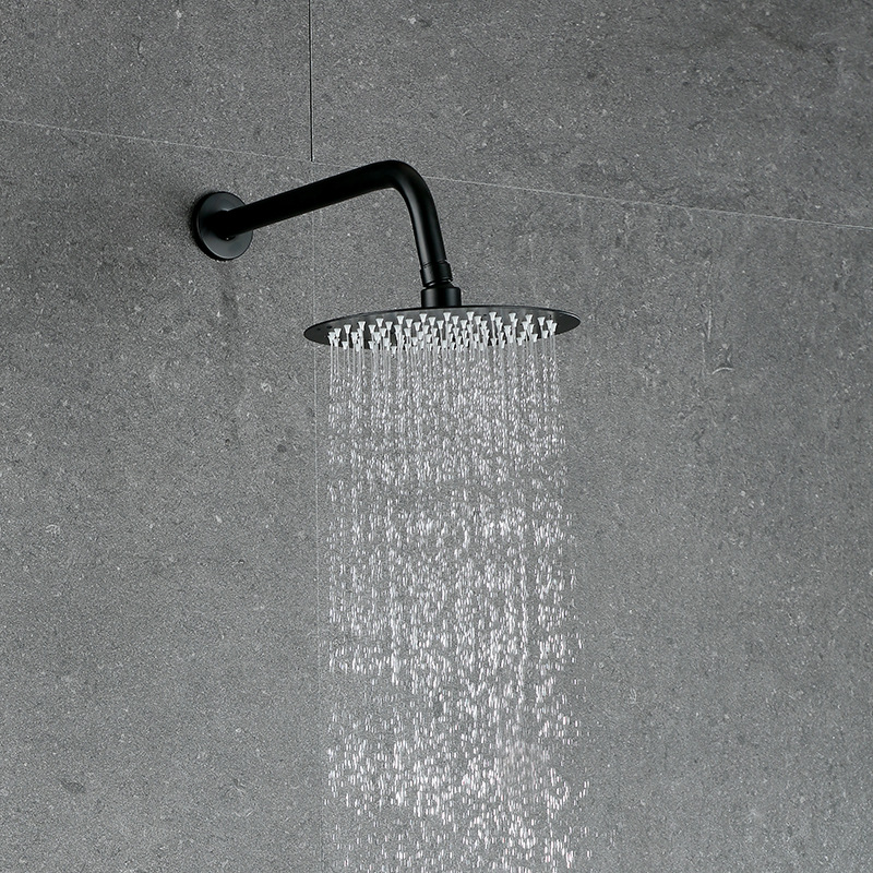 The wall-mounted concealed showerhead, top spray connection pipe, concealed showerhead arm, shower pipe, head bracket, and ceiling pipe rod are round and square undefined
