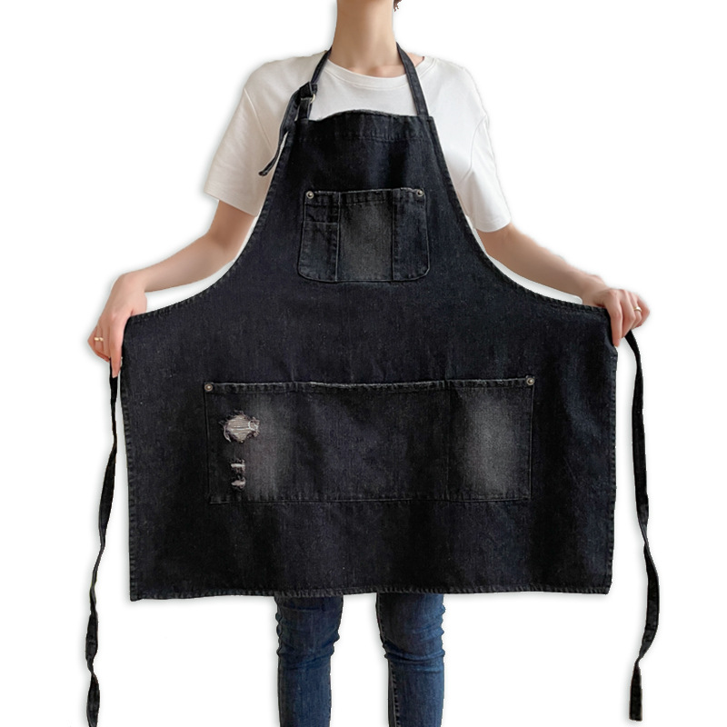 全綿水洗カウボーイ破穴ブラック