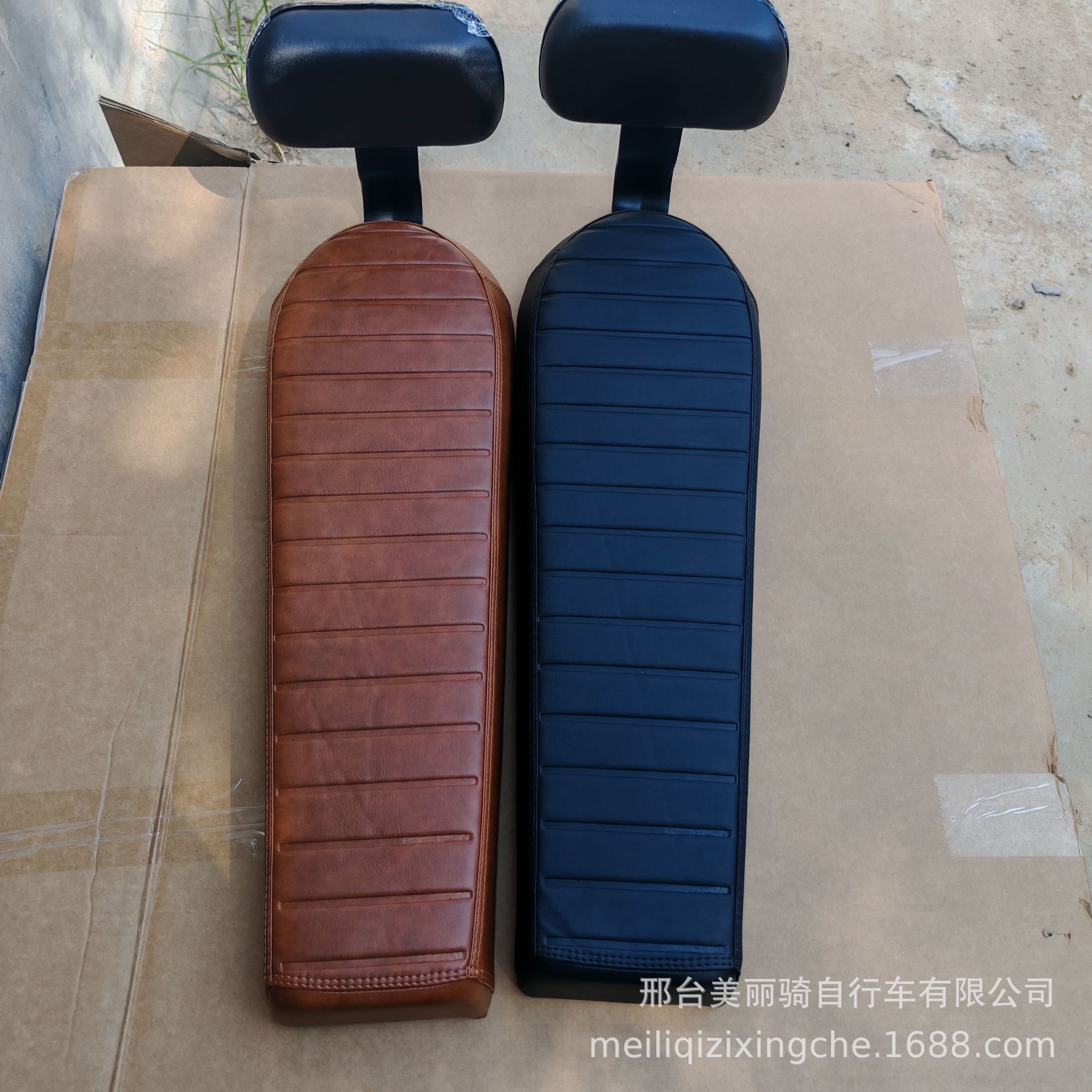 Super73 Electric Bicycle Seat Cushion Black Warrior One-Piece Double Seat with Backrest Himo Modified Seat Accessories