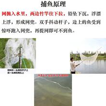加密月亮网挑网捕鱼抬鱼虾网夹网赶网新式搭网渔网搬筝网老式手工