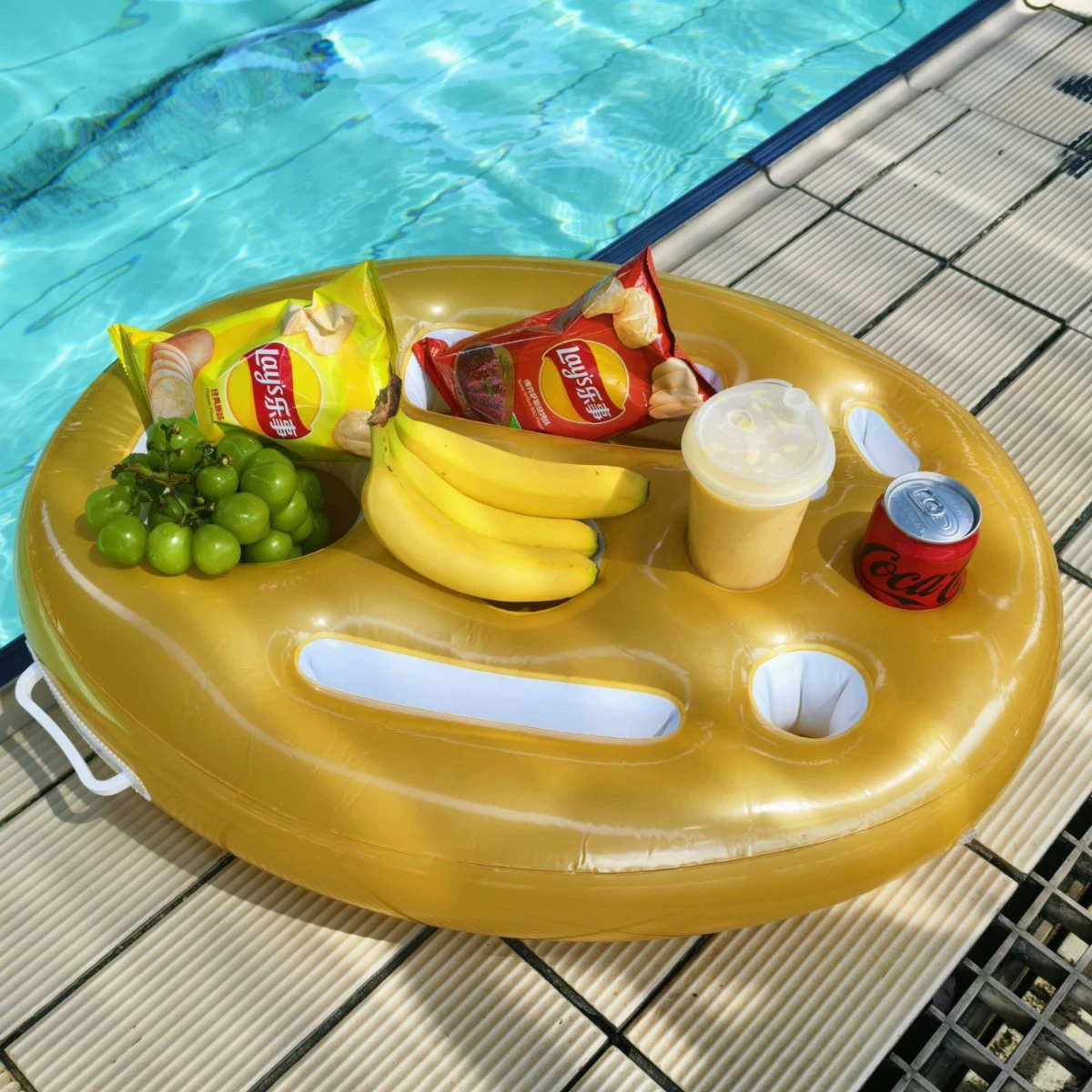 Amazon новый надувной пористый подстаканник фруктовое красное вино мобильный телефон для взрослых бассейн вечеринка на воде плавающий ледяной ведер