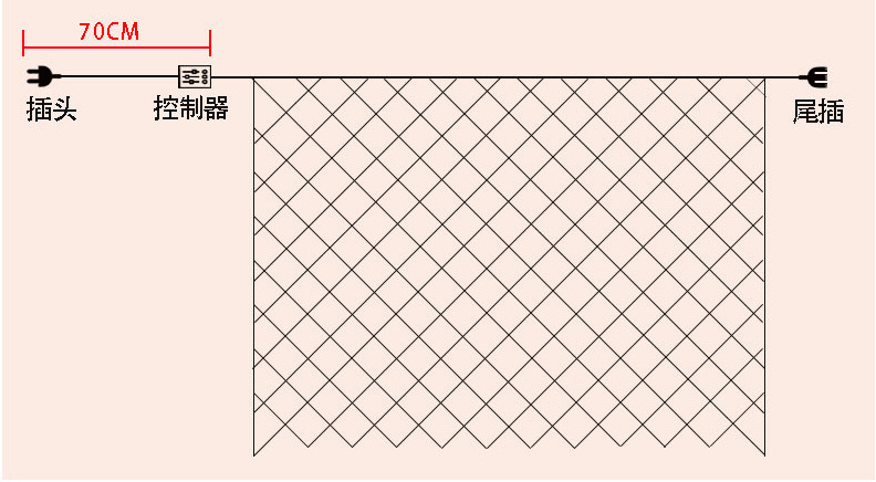 户外防水小彩灯