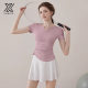 Yoga Clothes Women's 2025 Summer New Sports Top Short-sleeved Fitness Clothes Slimming Quick-drying Training Clothes suit Women