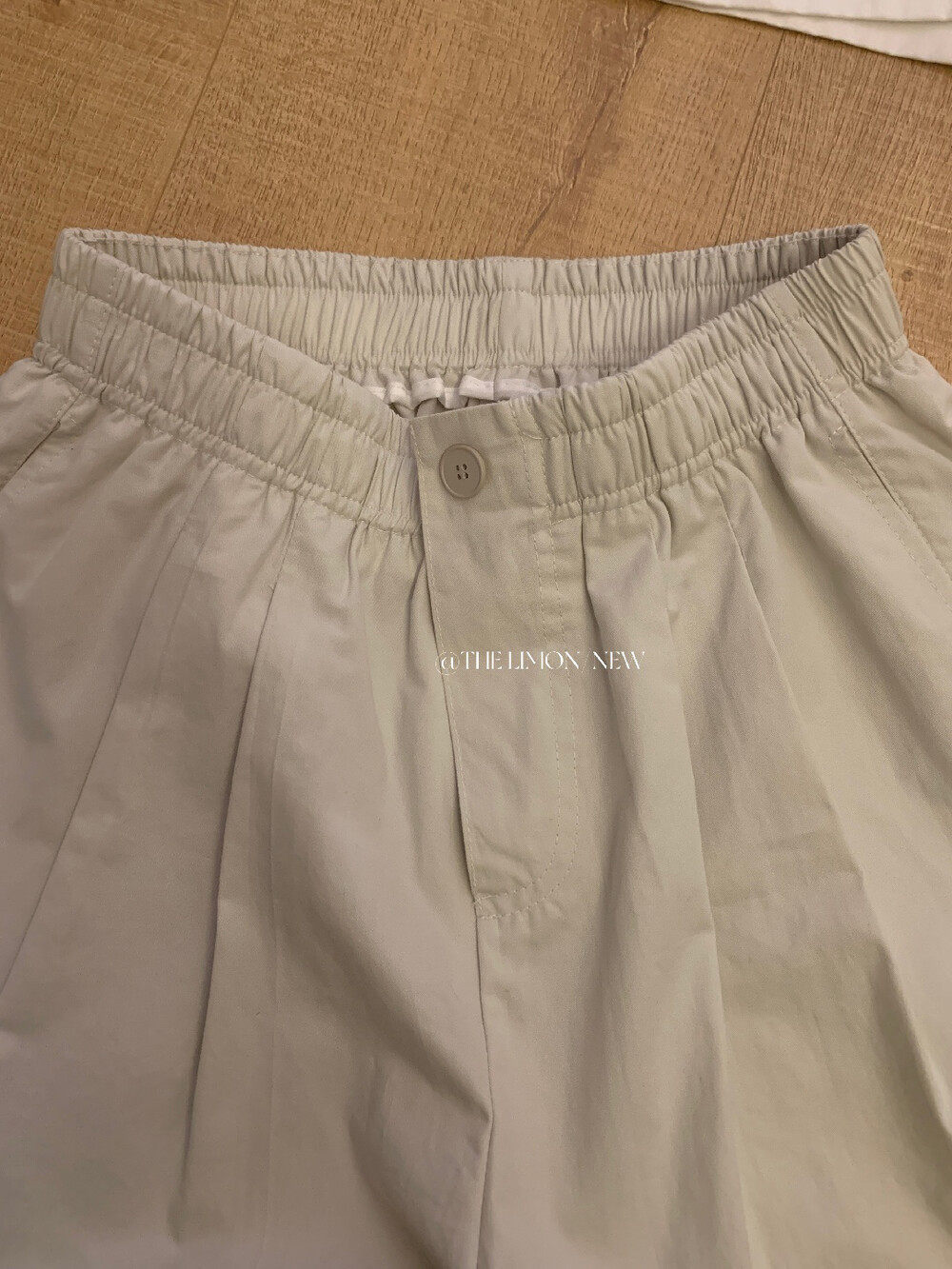 Quần short nữ cạp cao ống rộng phong cách Hàn Quốc, thun lưng co giãn, dáng suông thoải mái — xám đậm, màu đen, xám nhạt, màu trắng chi tiết 11