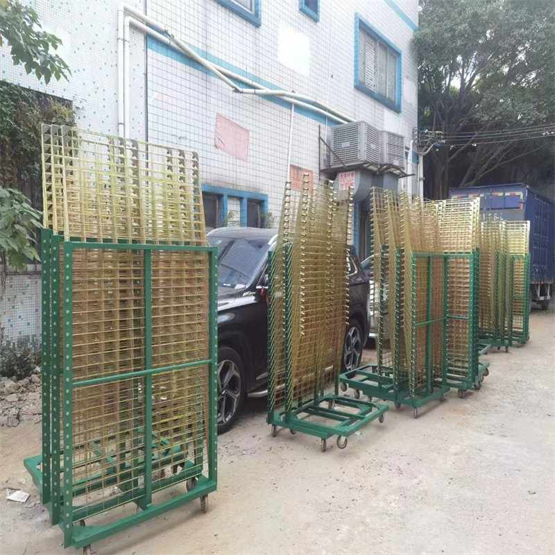 Складная грузовая оборотная коробка с шелкографией, 18-слойная сушильная стойка, цветная оцинкованная решетка, стойка