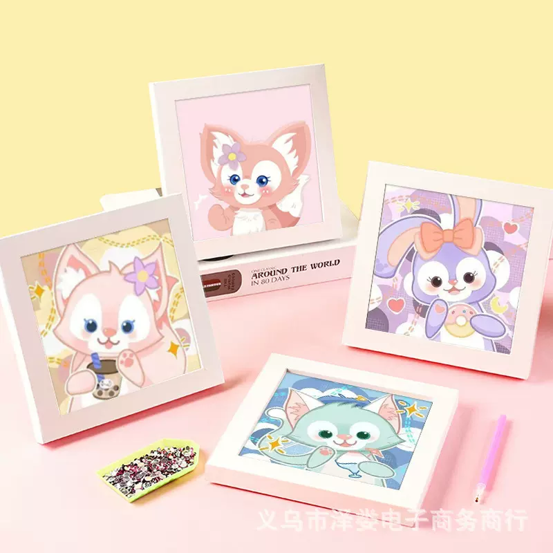 玲娜贝儿钻石画星黛露儿童手工diy钻石贴画满钻砖石画工具包批发