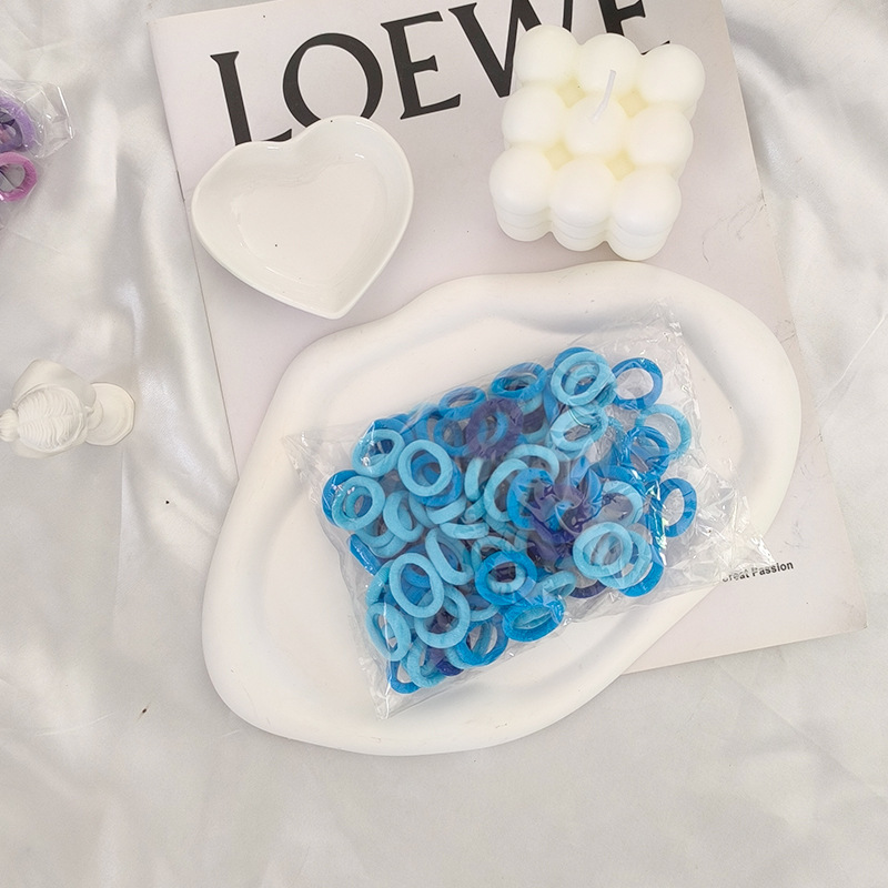 Solo al por mayor cuerda de pelo negro banda de pelo femenino estilo coreano alta elasticidad no duele el pelo banda de goma corbata alta Cola de Caballo accesorios para el cabello del bebé