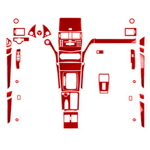 适用于奔驰老c级w204内饰改装真碳纤维中控大灯车窗升降贴汽配