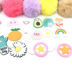 DIY Silicone Sticker Accessories Driving License Phone Case Cartoon PVC Soft Gel Fruit Animal Large Sticker Decorative Material
