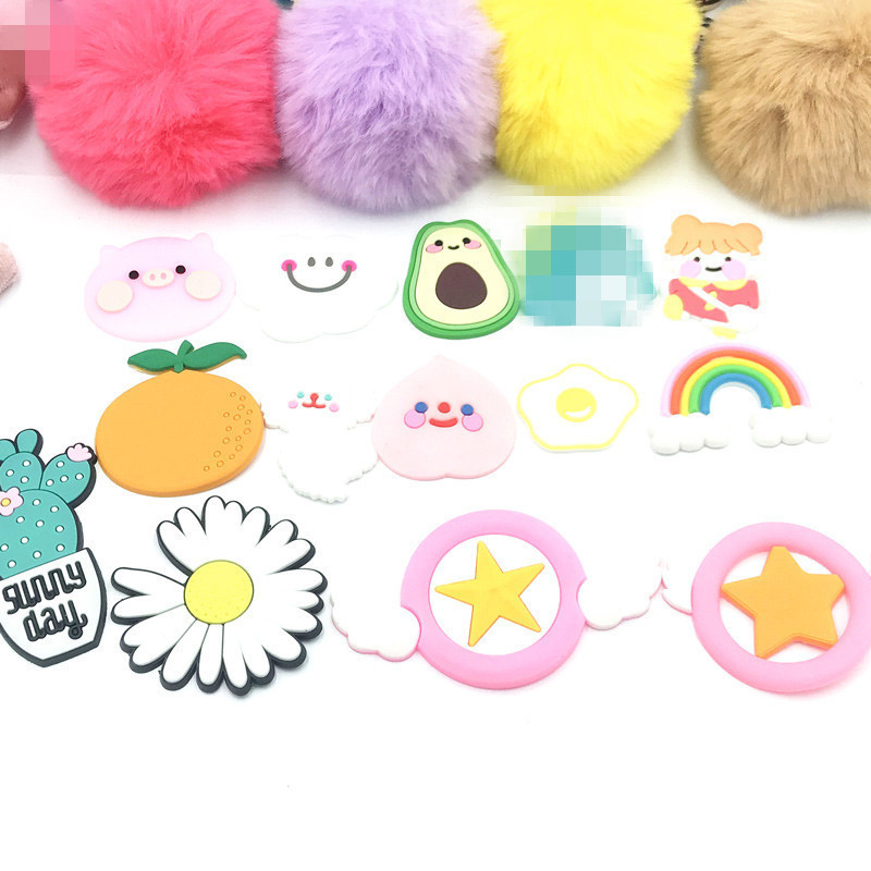 DIY Silicone Patch Accessories Driver's License Phone Case Pvc Soft Glue Fruit Animal Large Accessory Materials DIY Jewelry