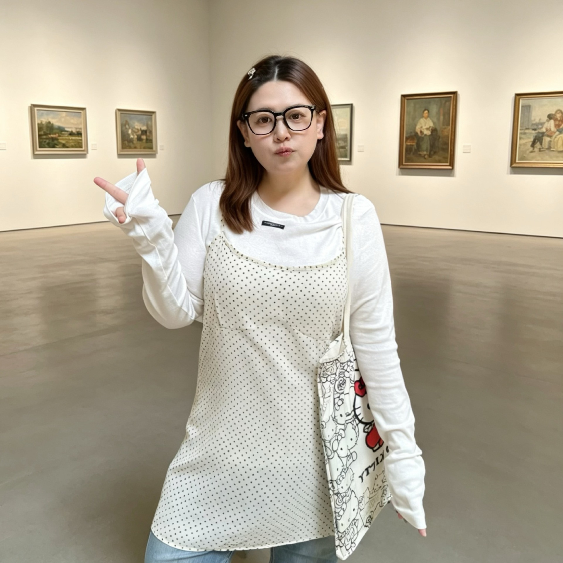 Plus Size 2026 Chiffon Polka Dot Camisole for Plus-Size Women, New Style, Breathable, Versatile, Sweet Korean-Style Summer Top