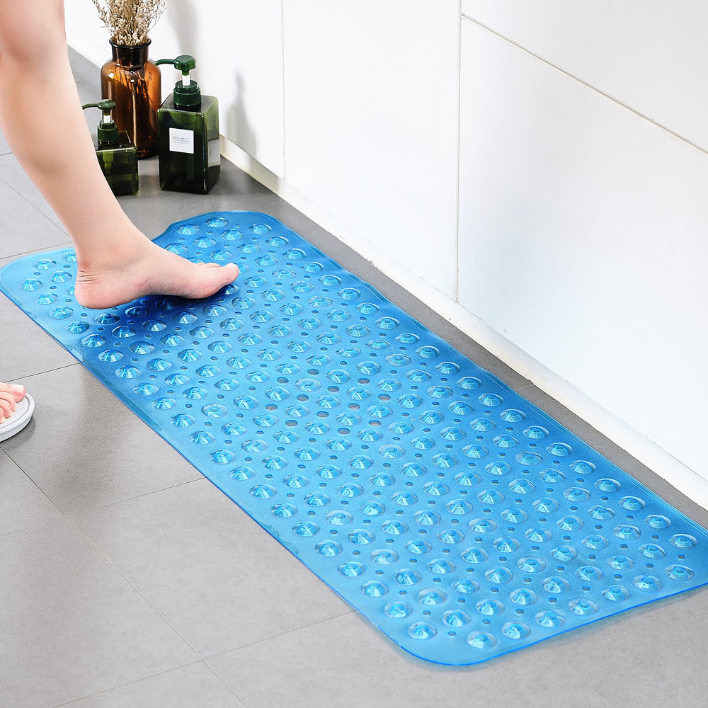 Startseite Badewannenmatte Badezimmer-Bodenmatte 100 × 40 cm verlängerte und verdickte wasserdichte Duschraum-Badezimmermatte_voghion.com