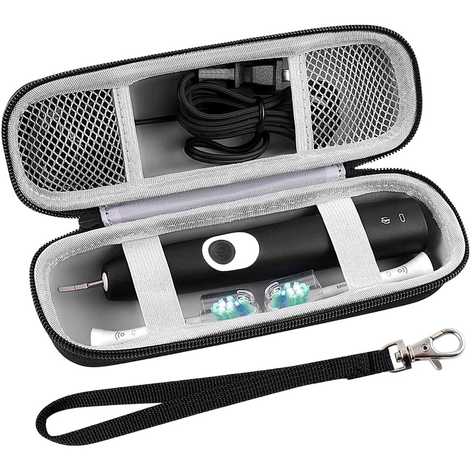 Fabricante de la fuente EVA bolsa de almacenamiento impermeable a prueba de polvo mini caja de almacenamiento de viaje eva feili cepillo de dientes eléctrico bolsa de almacenamiento