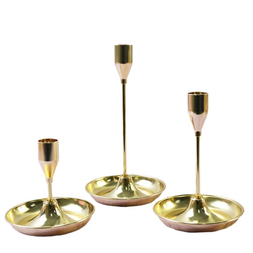 Cross-border Internet celebrity Nordic iron candle holder three-piece set simple black Western candle holder ornaments one piece drop shipping