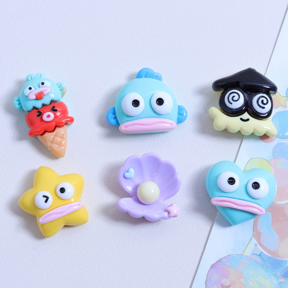 Cute glossy cartoon cream footwear buckle handmade, accessory, materials set, DIY