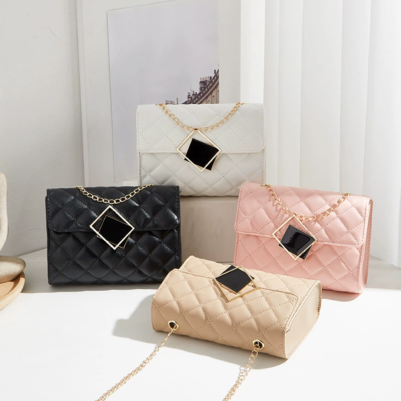 Цепочка, сумка через плечо для досуга, стиль Chanel, сумка-на цепочке, коллекция 2023 года, корейский стиль, оптовый