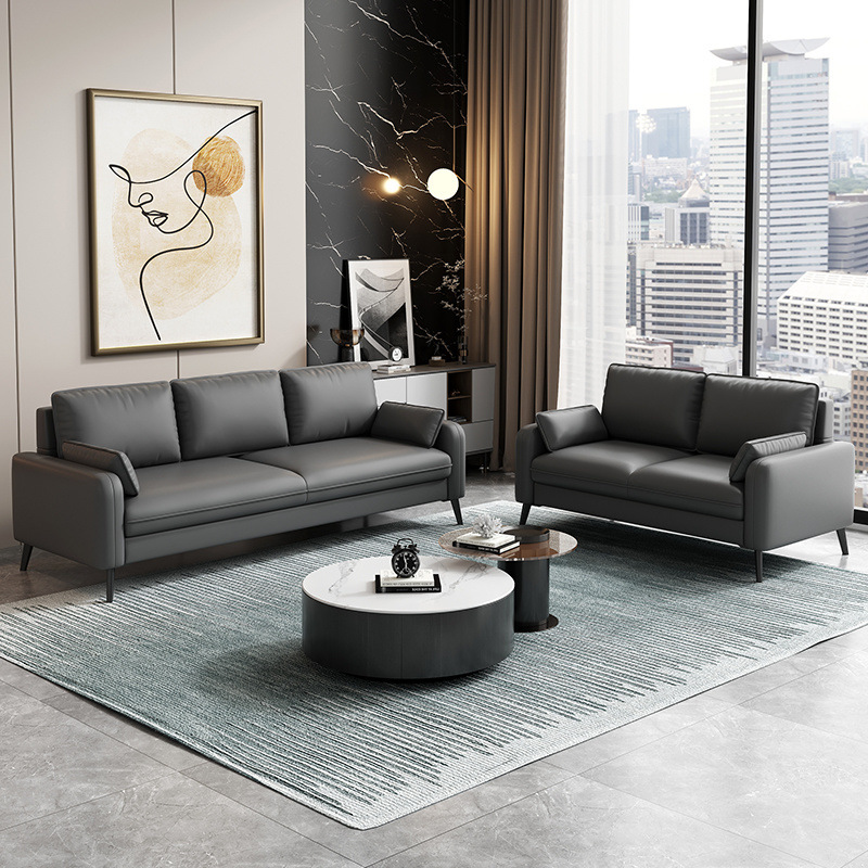 Sofá de oficina sala de recepción de negocios Área de reuniones Negociación simple Sofá de lujo moderno pequeño apartamento de alquiler