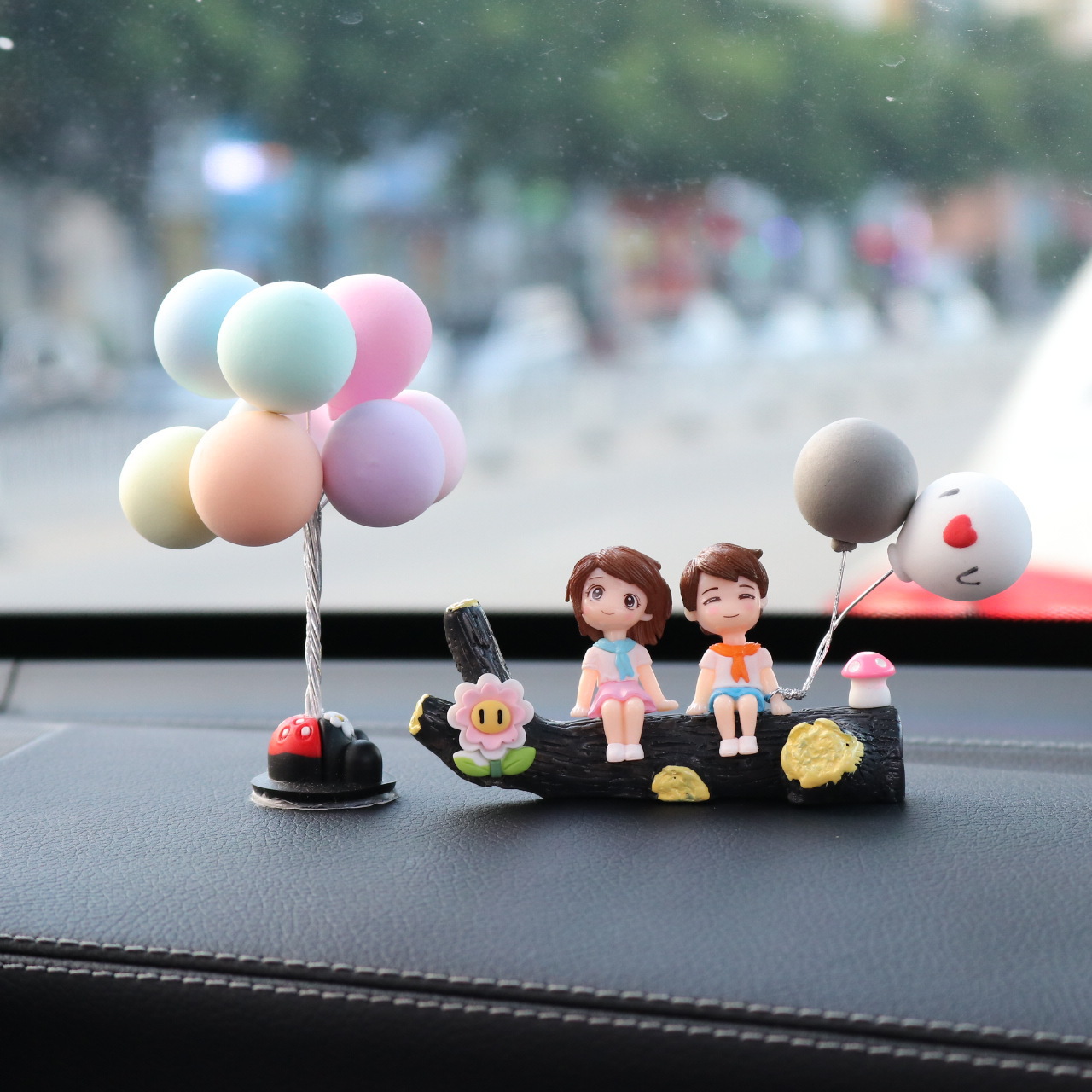 Decoración de coche decoración de interior de coche creativo pareja linda control central escenario de perfume mujer coche productos de aromaterapia