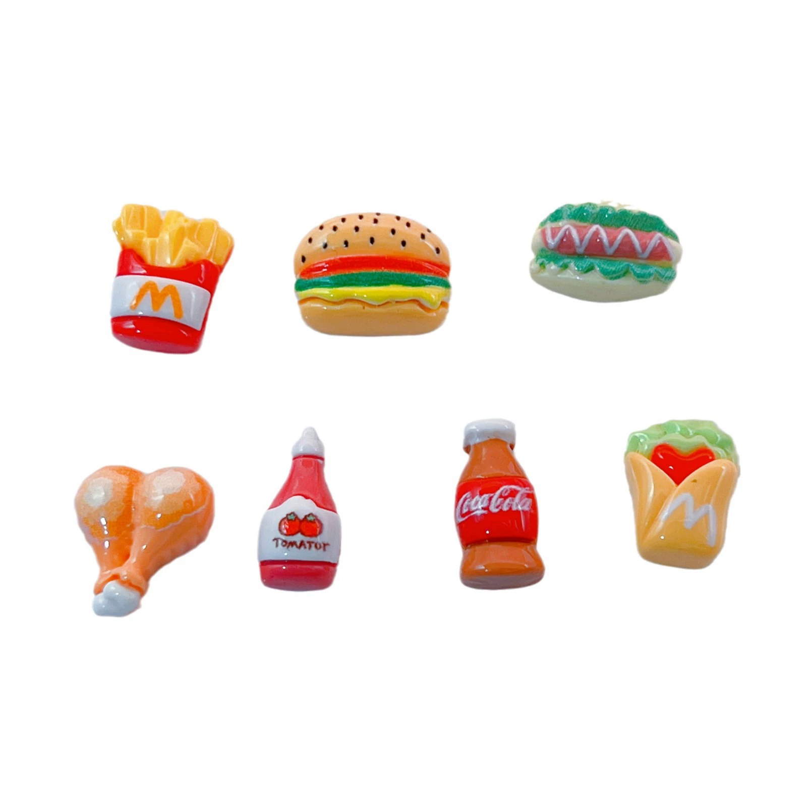 Small realistic creative food play, hairgrip, hair accessory with accessories, Cola, handmade