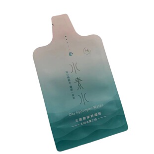 Factory wholesale food grade material shaped hydrogen rich water aluminum foil packaging bag hydrogen energy water self-supporting packaging bag