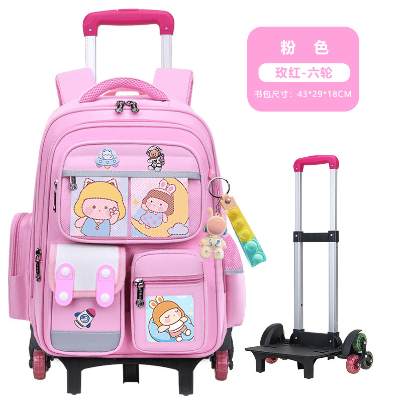 2026 nueva mochila escolar de tirón para estudiantes de primaria 23456 grados mochila de hombro