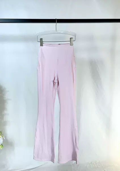 Transparent flared trousers